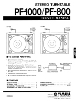 Yamaha PF-1000 - Owners Manual